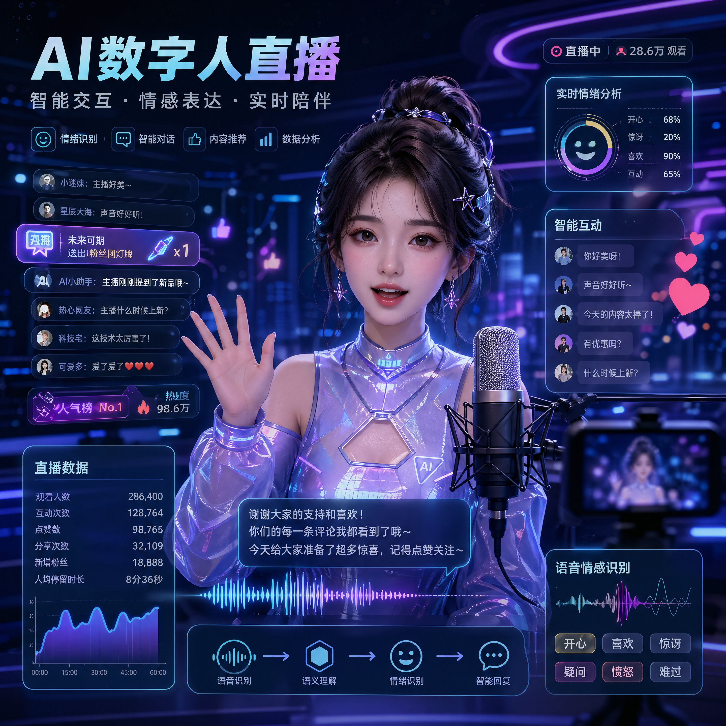 AI數位人直播